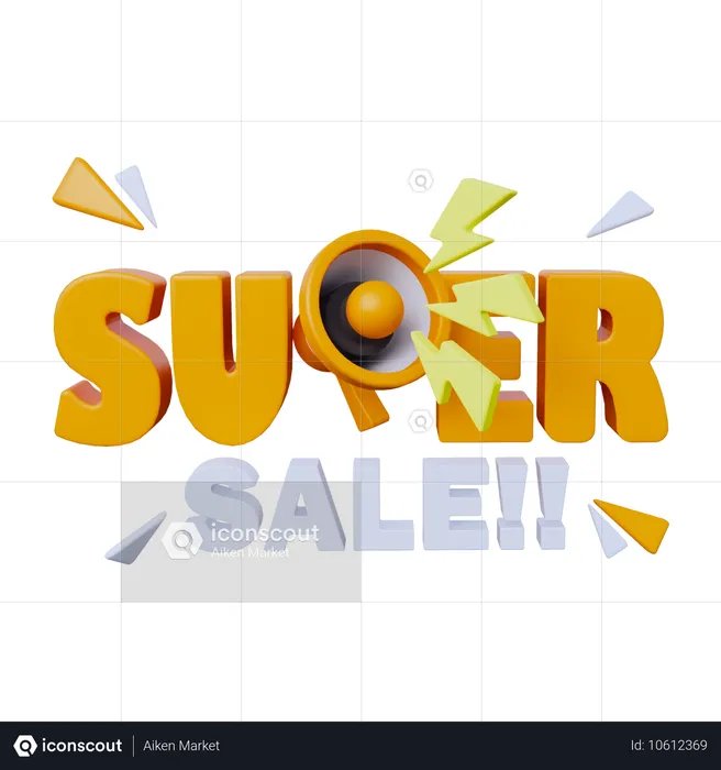 Super Sale  3D Icon