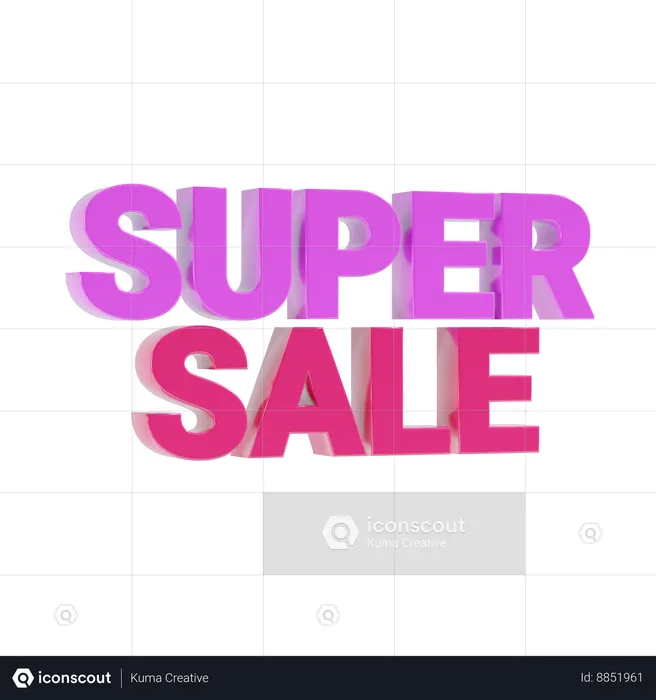 Super sale  3D Icon