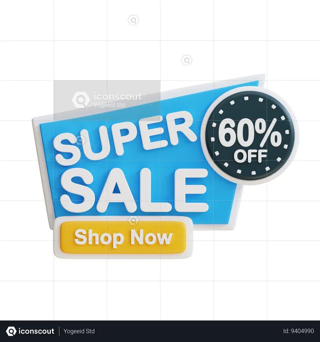 Super Sale 60  3D Icon