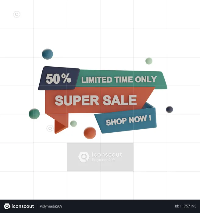Super vente  3D Icon