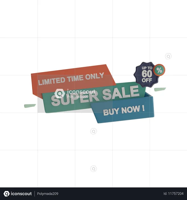 Super vente  3D Icon