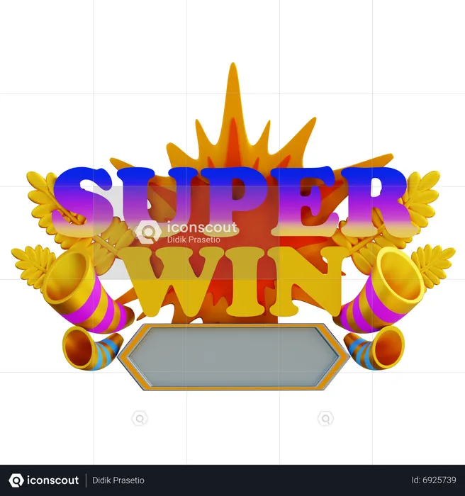 Super Win  3D Icon