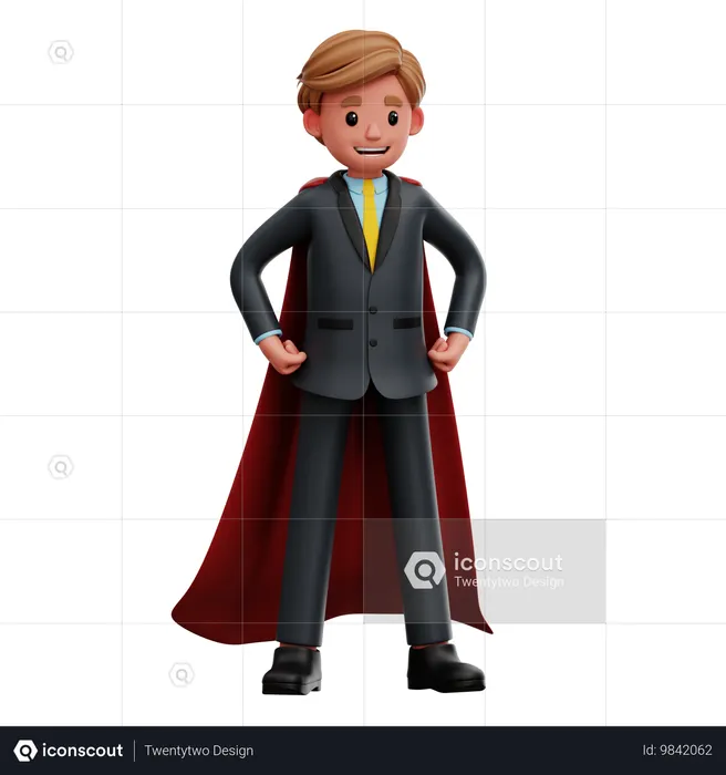 Superempresário  3D Icon