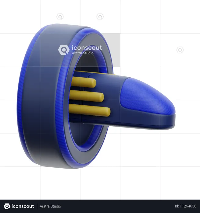 초고속 열차  3D Icon