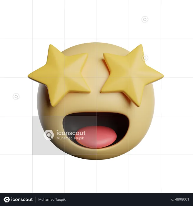 Superstar Emoji 3D Icon