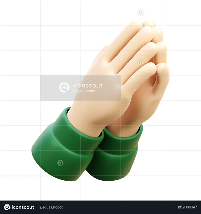 Suplication Hand  3D Icon