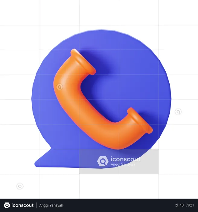 Suporte por bate-papo ao cliente  3D Icon