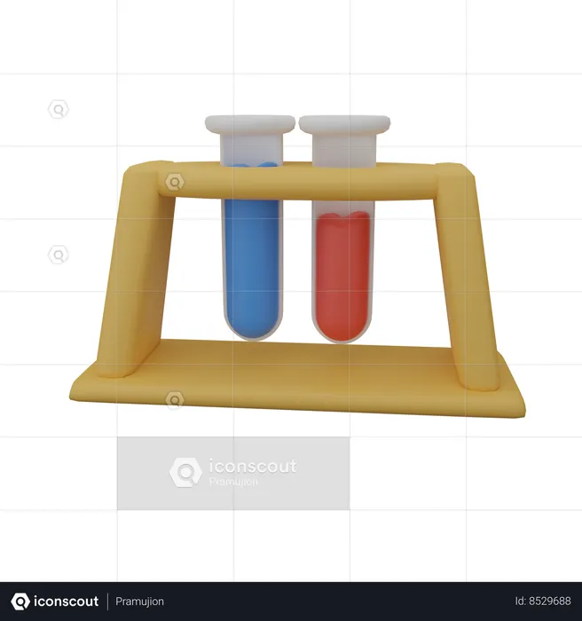 Suporte para tubo de ensaio  3D Icon