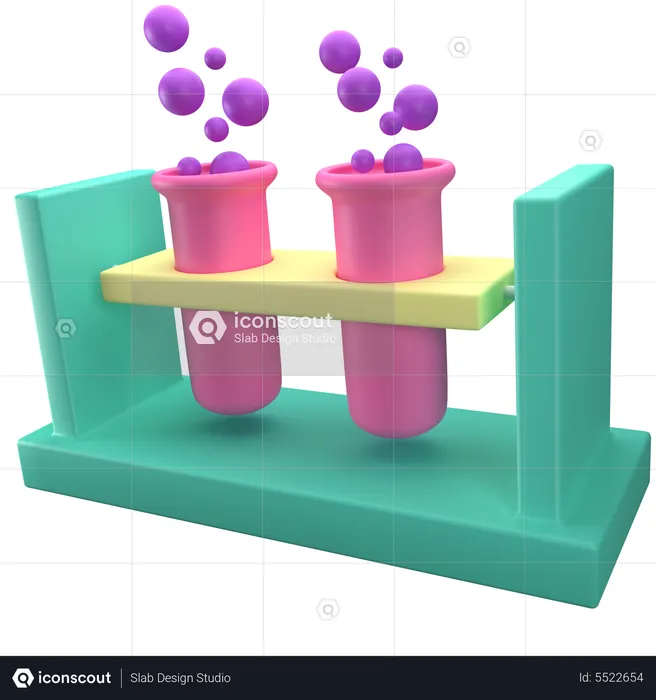 Suporte para tubos de ensaio  3D Icon