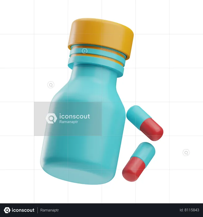 Supplement  3D Icon