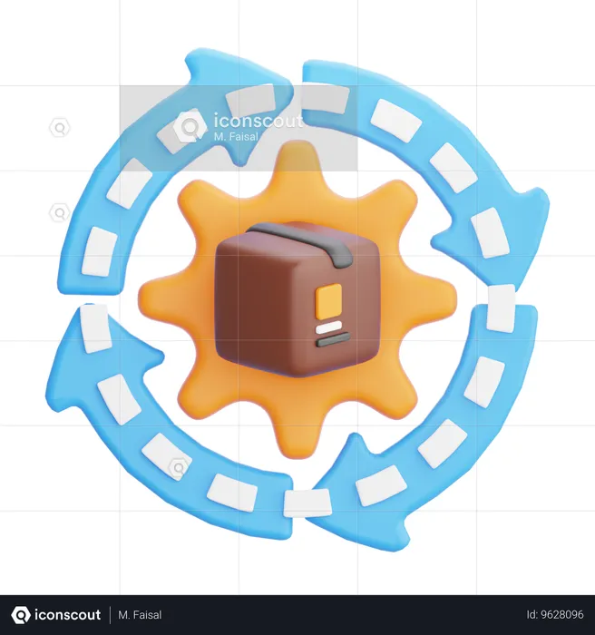 Supply Chain  3D Icon