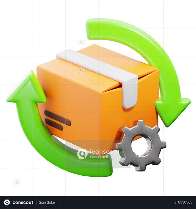 Supply Chain Management  3D Icon