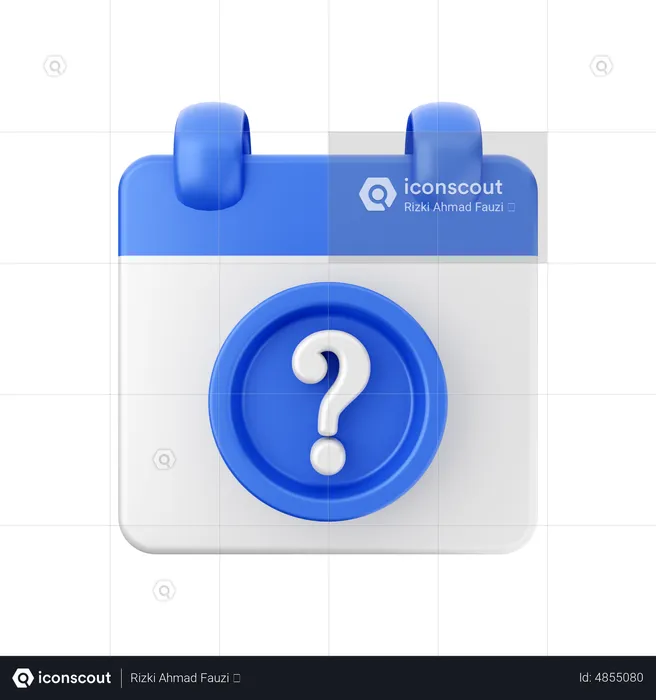 Support Date  3D Icon