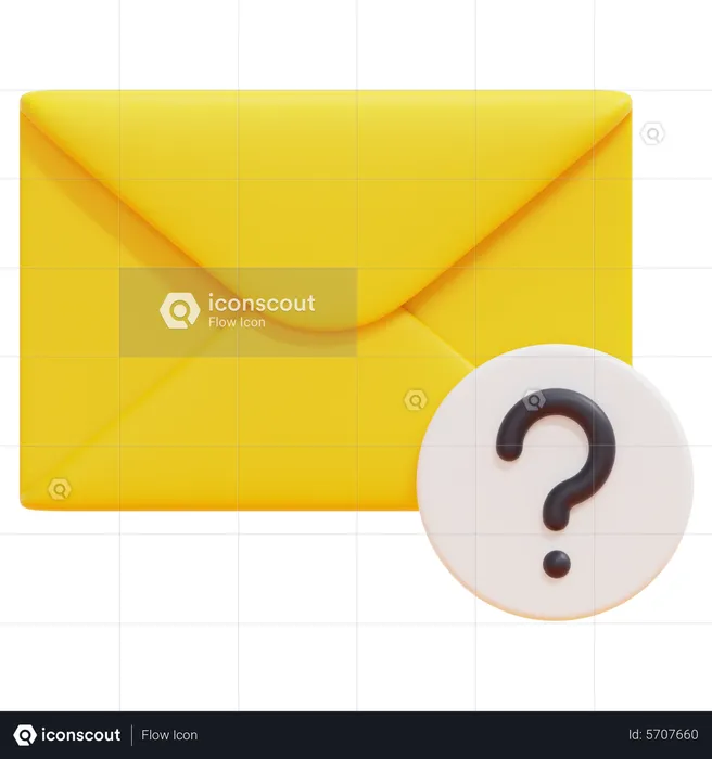 Support Email  3D Icon