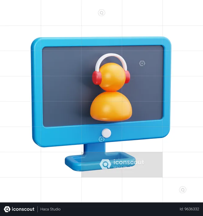 지원 서비스  3D Icon