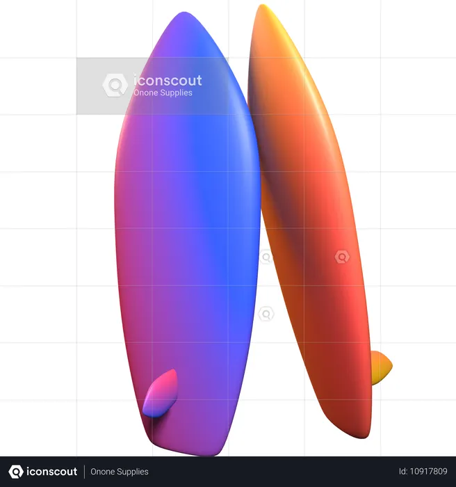 Surf Board  3D Icon