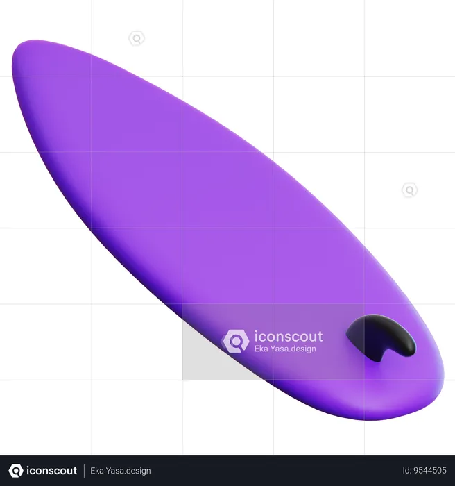 Surfboard  3D Icon