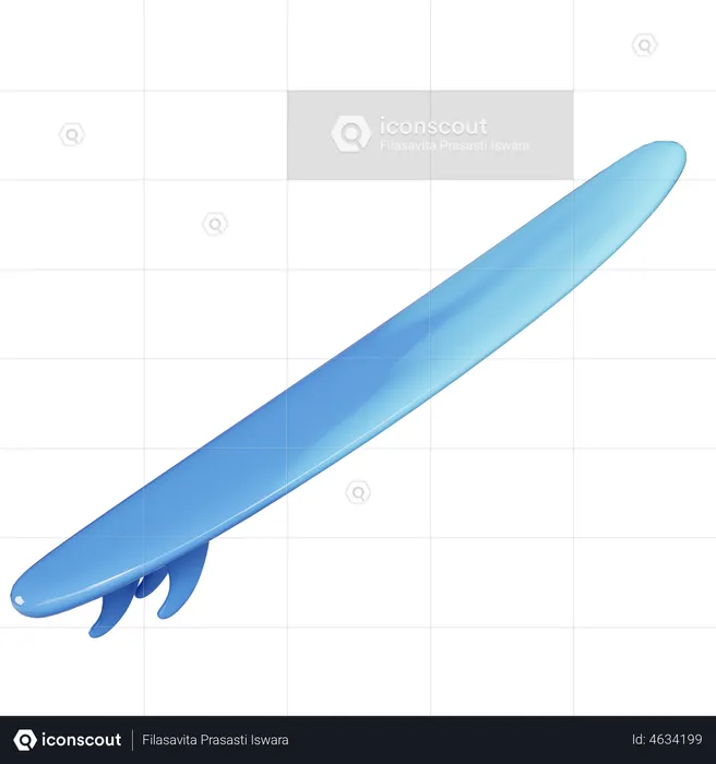 Surfboard  3D Illustration