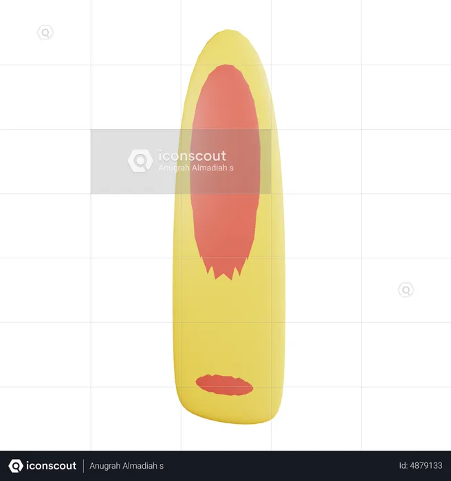 서핑 보드  3D Icon