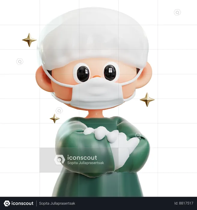 Surgeon  3D Illustration