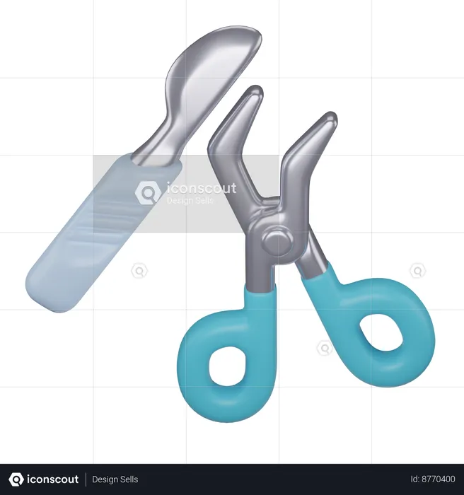Surgical Instruments  3D Icon
