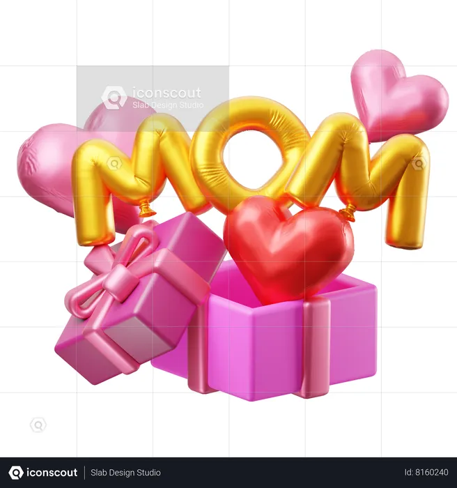 Surpresa dia das mães  3D Icon