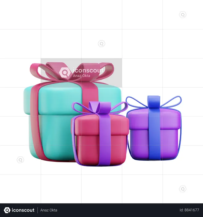 Surprise boxes  3D Icon