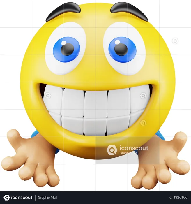 Surprise Hand Emoji Emoji 3D Icon