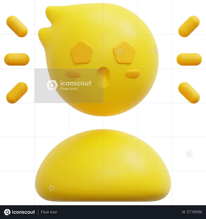 Surprised Emoji 3D Icon