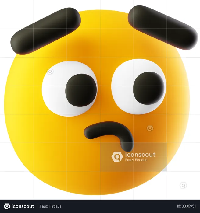Surprised emoji Emoji 3D Icon