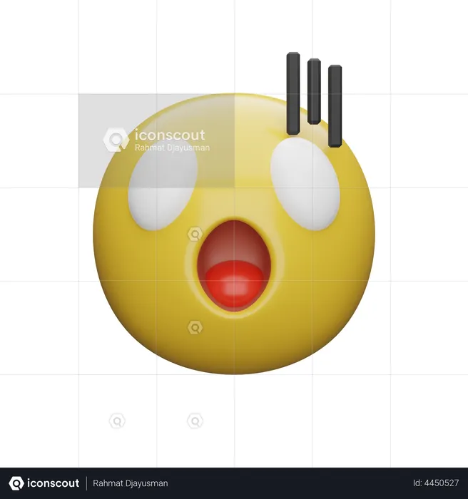 Surprised Emoji Emoji 3D Emoji