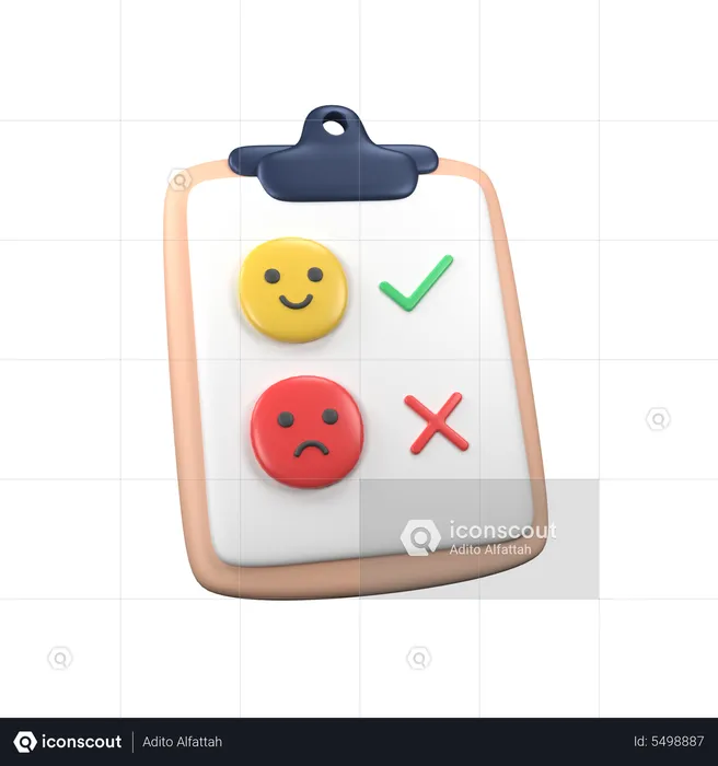 Survey  3D Icon