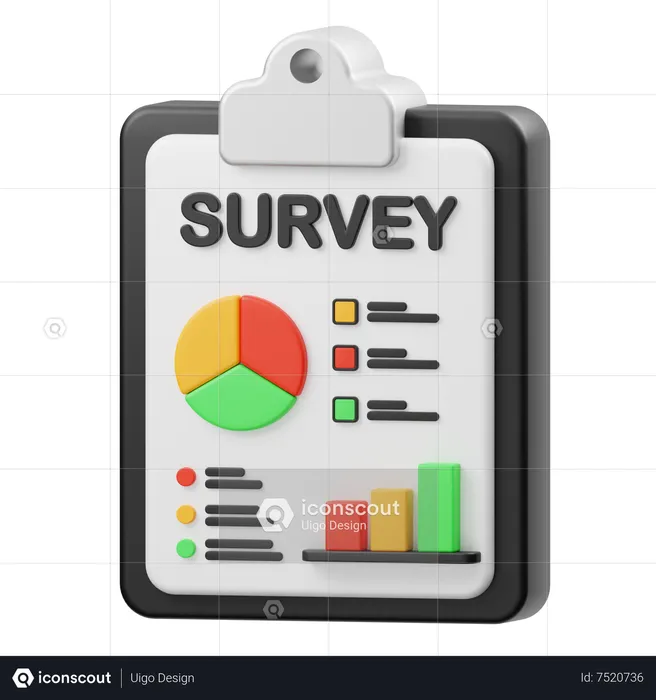 Survey  3D Icon