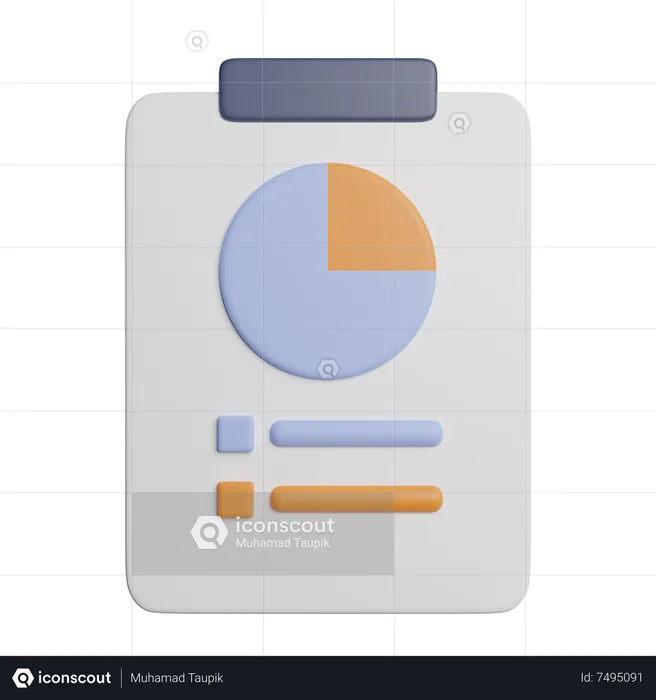 Survey Report  3D Icon