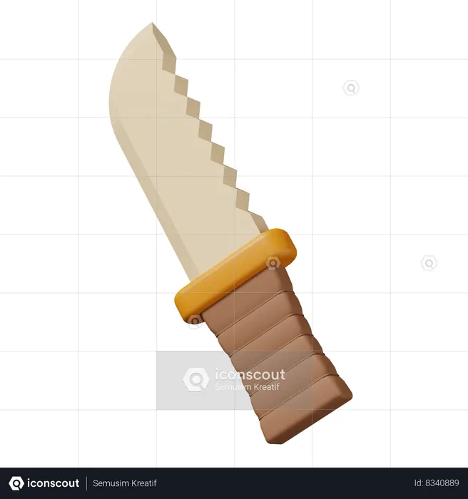 Survival Knife  3D Icon