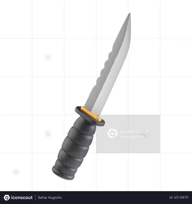 Survival Knife  3D Icon