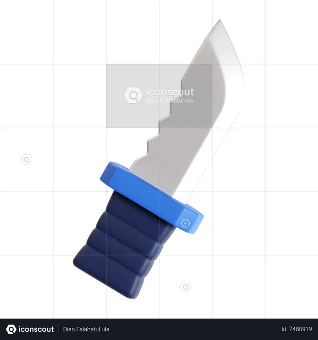 Survival Knife  3D Icon