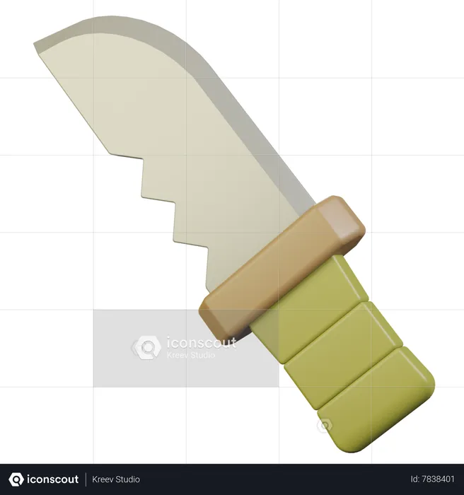 Survival Knife  3D Icon
