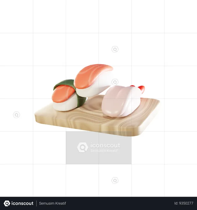 Sushi  3D Icon