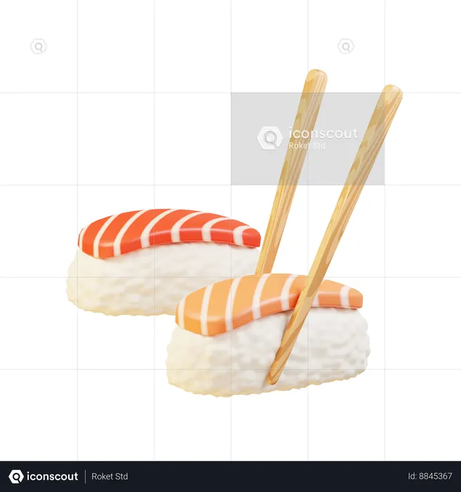 Sushi  3D Icon