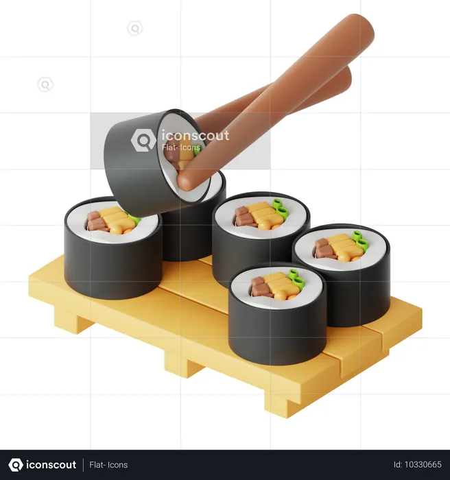 Sushi  3D Icon