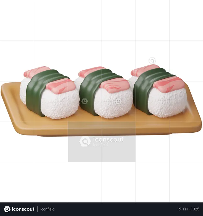 Sushi  3D Icon