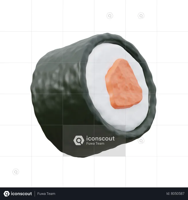 Sushi  3D Icon