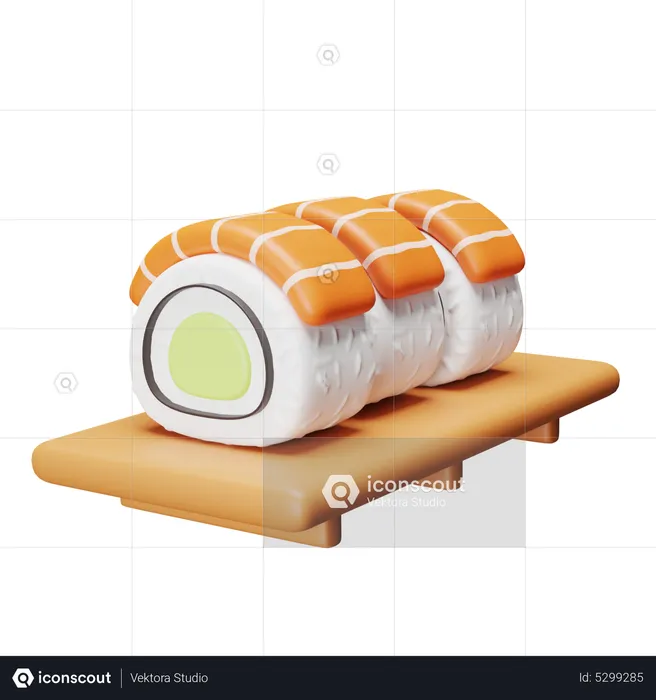 Sushi  3D Icon