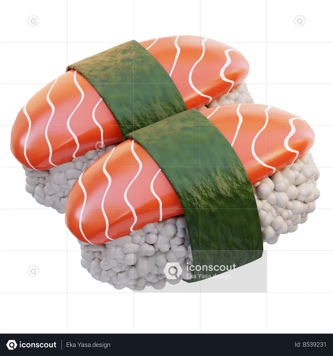 Sushi  3D Icon