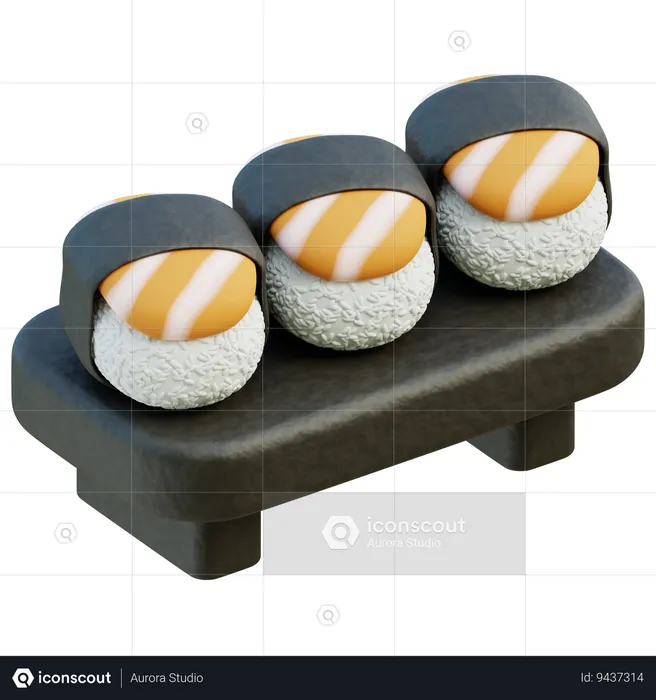 Sushi  3D Icon