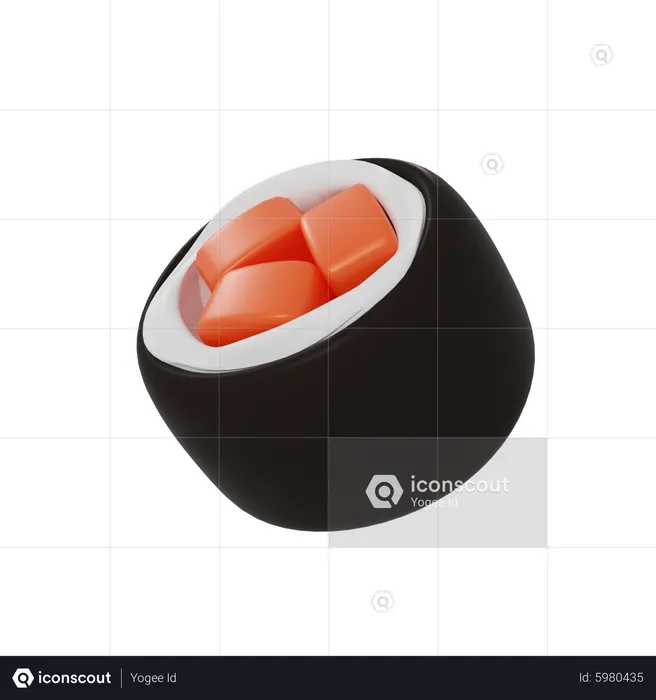 Sushi  3D Icon