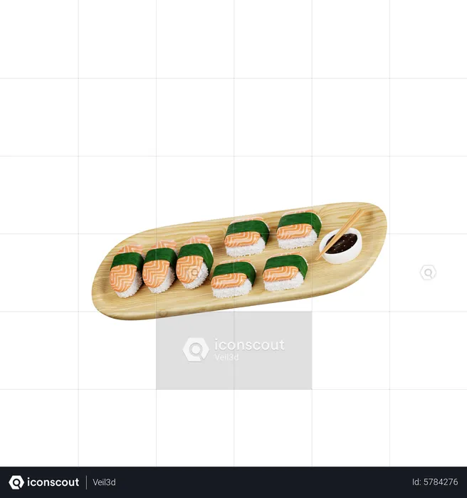 Sushi  3D Icon