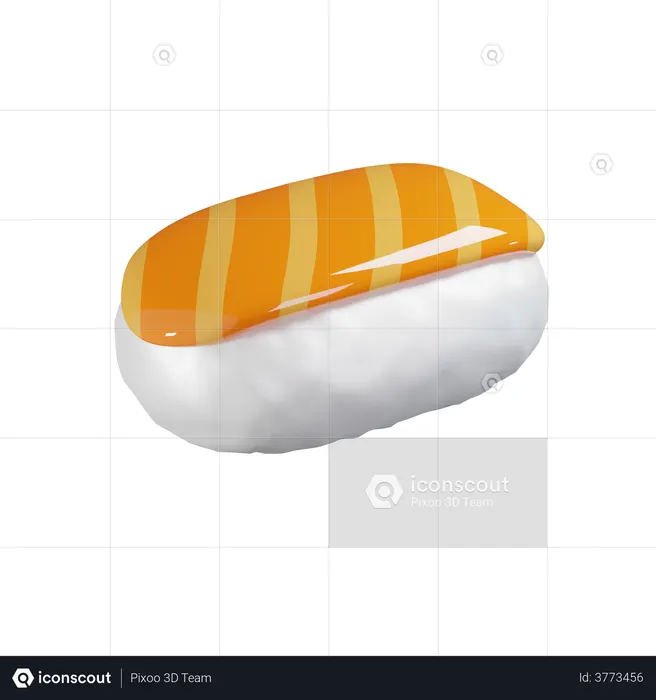 Sushi  3D Illustration