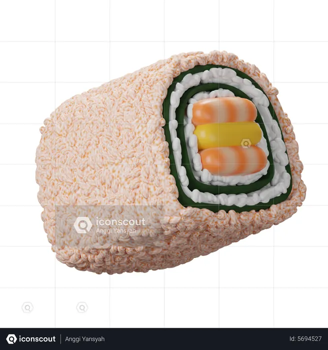 Sushi  3D Icon